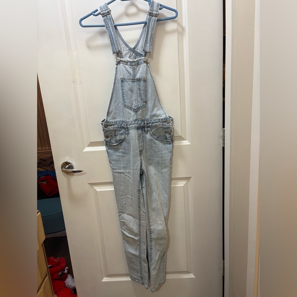 Levi's Light Blue Denim Overalls - Picture 1 of 6